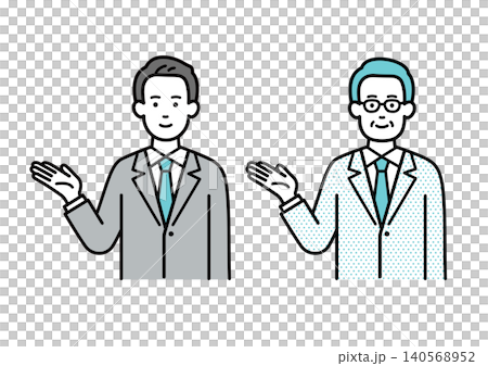 Icon set for boss and subordinate Icon set for boss and subordinate 140568952