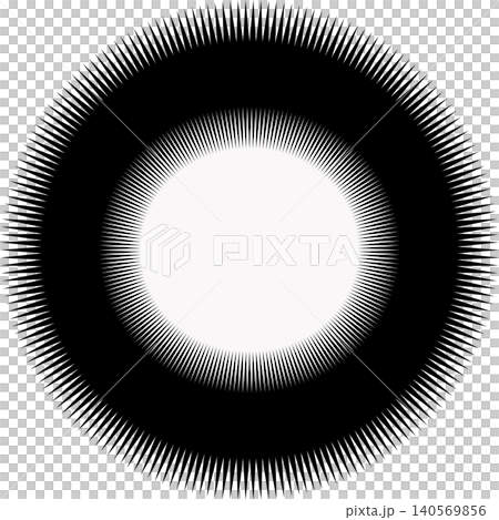 Abstract vector black spike circle frame geometric sharp sunburst shape isolated on white background 140569856