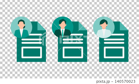 An illustration of a human resources selection process comparing multiple resumes and profiles of job candidates during the hiring process. An illustration of a human resources selection process comparing multiple resumes and profiles of job candidates during the hiring process. 140570023