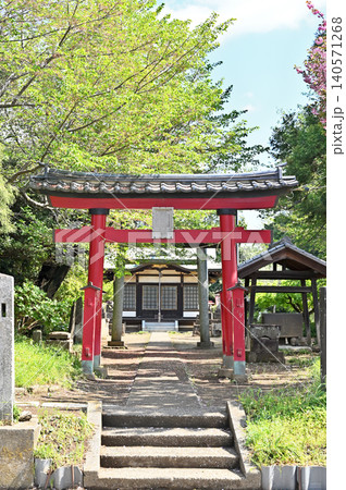 岩槻散歩：第六天神社　馬込の第六天神社　朱鳥居 140571268