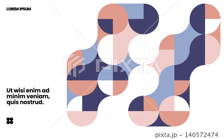 Simple layout with abstract geometric shapes. 140572474