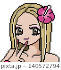 ドット絵 イラスト 平成ギャル 140572794