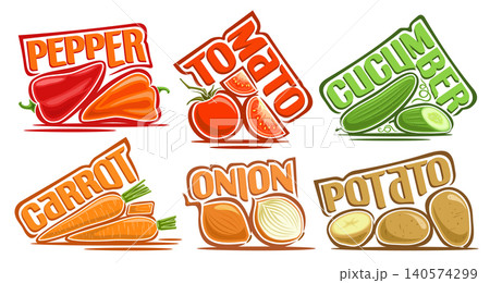 Vector Vegetable Set 140574299