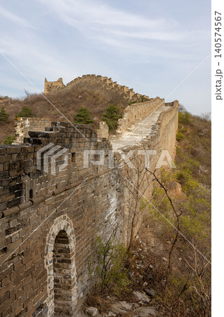 Great Wall of China, which stretches over 21,196 kilometers across the country Great Wall of China, which stretches over 21,196 kilometers across the country 140574567