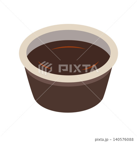 flat illustration of soy sauce container flat illustration of soy sauce container 140576088