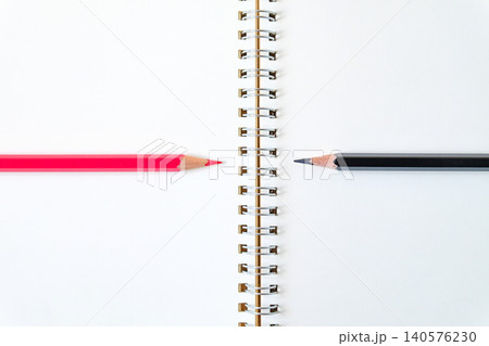 Pencil on spiral-bound book note ,education concept. Pencil on spiral-bound book note ,education concept. 140576230