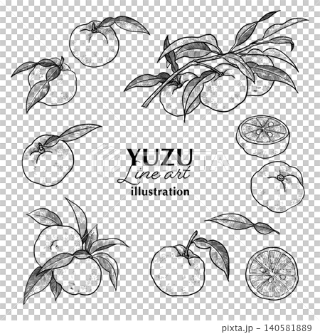 柚子手繪線稿插畫集 柚子手繪線稿插畫集 140581889