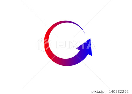 Gradient Circular Arrow Icon Symbolizing Refresh, Update, Reload, Cycle, Progress and Continuous Improvement Gradient Circular Arrow Icon Symbolizing Refresh, Update, Reload, Cycle, Progress and Continuous Improvement 140582292