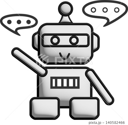 かわいいAIロボットキャラクター かわいいAIロボットキャラクター 140582466