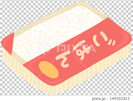 パックご飯のイラスト 非常食 ベクター素材 140582923