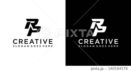 RP or PR initial letter logo design vector template RP or PR initial letter logo design vector template 140584578
