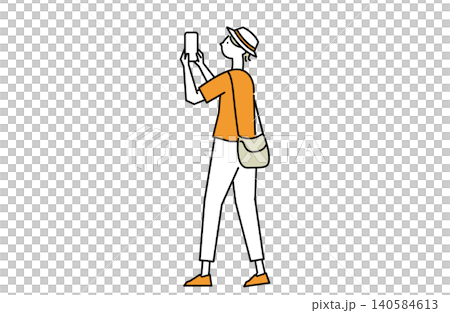 拍與智能手機的婦女一張照片 拍與智能手機的婦女一張照片 140584613
