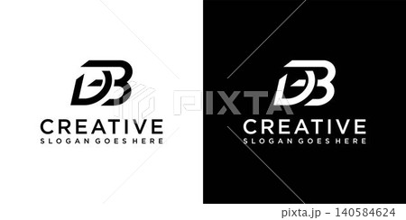 DB or BD initial letter logo design vector 140584624