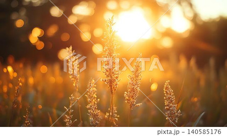 grass with dew drops 140585176