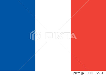 フランス国旗イラスト 140585561