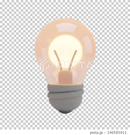 3D Render of a Light Bulb on a Black Background 3D Render of a Light Bulb on a Black Background 140585911