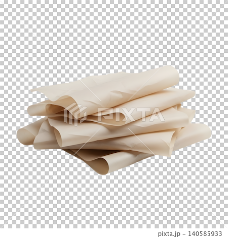 Stack of parchment paper sheets, neutral background, baking supplies. Stack of parchment paper sheets, neutral background, baking supplies. 140585933