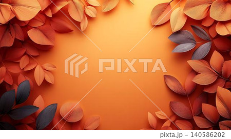 paper art of floral frame 140586202