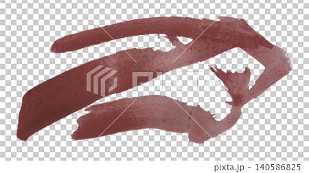 brown brush isolated on transparent background brown watercolor brown brush isolated on transparent background brown watercolor 140586825