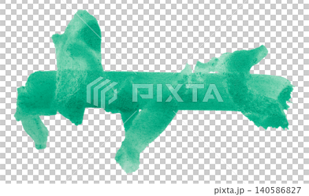 green brush isolated on transparent background green watercolor green brush isolated on transparent background green watercolor 140586827