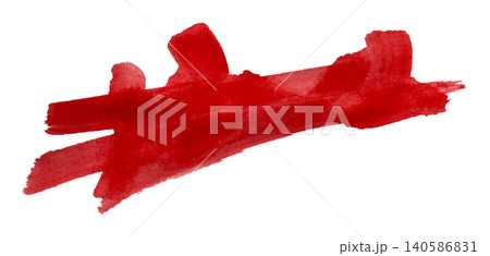 red brush isolated on transparent background red watercolor red brush isolated on transparent background red watercolor 140586831