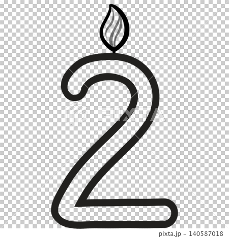 Out line Birthday candle numbers featuring zero to nine doodle style cute ,Decoration for card and coloring book. Out line Birthday candle numbers featuring zero to nine doodle style cute ,Decoration for card and coloring book. 140587018