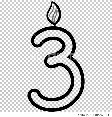 Out line Birthday candle numbers featuring zero to nine doodle style cute ,Decoration for card and coloring book. Out line Birthday candle numbers featuring zero to nine doodle style cute ,Decoration for card and coloring book. 140587021