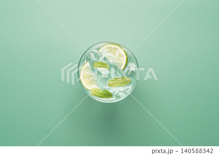Minimal mojito cocktail copy space Minimal mojito cocktail copy space 140588342