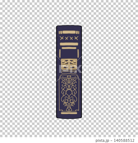ファンタジー書籍の太めの背表紙(紫) ファンタジー書籍の太めの背表紙(紫) 140588512