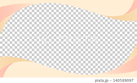 Curved design frame, wave pattern, background, 16:9 size Curved design frame, wave pattern, background, 16:9 size 140589097