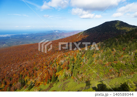 八甲田ロープウェーから見た八甲田山の紅葉 八甲田ロープウェーから見た八甲田山の紅葉 140589344
