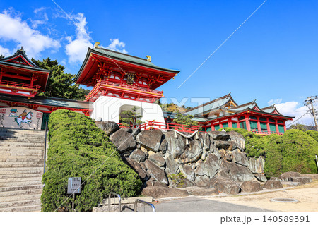 Akama Shrine at Shimonoseki City, Yamaguchi Prefecture, Japan. Akama Shrine at Shimonoseki City, Yamaguchi Prefecture, Japan. 140589391