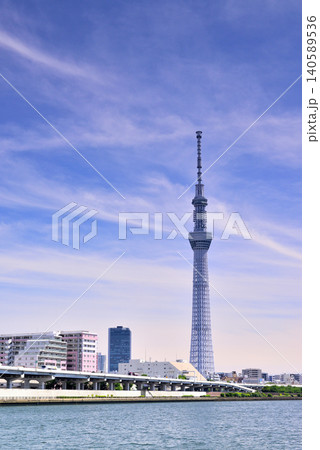 隅田川テラスから観る東京スカイツリー 隅田川テラスから観る東京スカイツリー 140589536