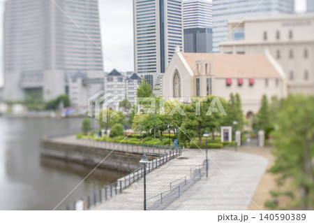 横浜 みなとみらい 中華街 チルトレンズ使用 ミニチュア加工(Ps) 横浜 みなとみらい 中華街 チルトレンズ使用 ミニチュア加工(Ps) 140590389