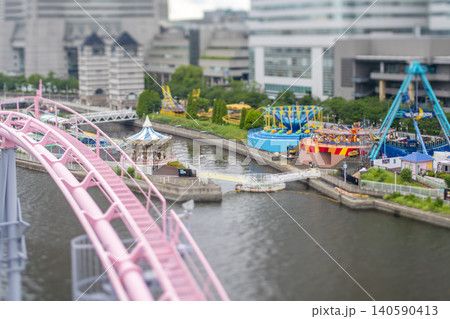 横浜 みなとみらい 中華街 チルトレンズ使用 ミニチュア加工(Ps) 横浜 みなとみらい 中華街 チルトレンズ使用 ミニチュア加工(Ps) 140590413