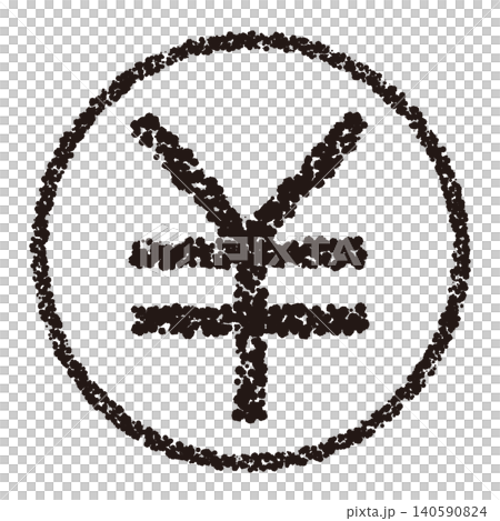 蠟筆風格手繪印章式圖示:貨幣 蠟筆風格手繪印章式圖示:貨幣 140590824