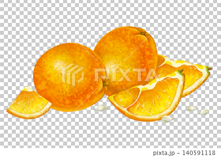 Watercolor orange fruits and slices composition. Hand-drawn whole citruses and pieces with seeds isolated on white backgroun. For fresh juice packaging, organic food labels, culinary recipe books, or Watercolor orange fruits and slices composition. Hand-drawn whole citruses and pieces with seeds isolated on white backgroun. For fresh juice packaging, organic food labels, culinary recipe books, or 140591118