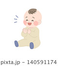 拍手をする赤ちゃん|b002 140591174