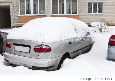 cars under the snow, winter cars under the snow, winter 140591594