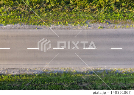 asphalt road, view from above asphalt road, view from above 140591867