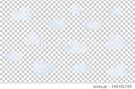 Cute watercolor-style cloud background 140592789