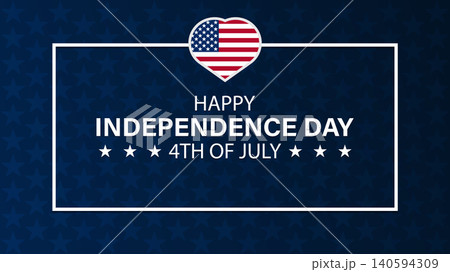Patriotic 4th of July Independence Day Banner Patriotic 4th of July Independence Day Banner 140594309