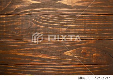 Brown wooden background with wood texture. Top view 140595967