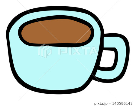 Hand drawn blue hot coffee cup for cafe, restaurant, drink menu, recipe decoration, sticker, department store, supermarket, mart, caffeine, beverage, kitchenware, office snack, breakfast, workloads Hand drawn blue hot coffee cup for cafe, restaurant, drink menu, recipe decoration, sticker, department store, supermarket, mart, caffeine, beverage, kitchenware, office snack, breakfast, workloads 140596145