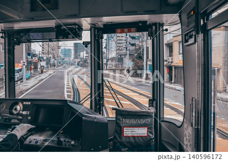 Train Cab Looking Out At Rails And Landscape Nov 27 2025 140596172