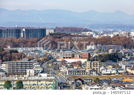 【東京都 日野市】郊外の住宅地の風景 【東京都 日野市】郊外の住宅地の風景 140597112