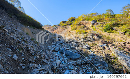秋の針ノ木岳・蓮華岳登山（大沢小屋～針ノ木峠） 140597661