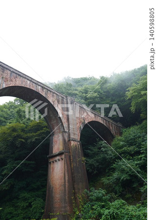 碓氷峠、碓氷峠鉄道施設、鉄道遺産、鉄道施設、鉄道、信越本線、アプト式鉄道、アプトの道、めがね橋、碓氷 140598805