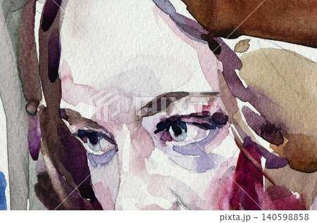 oil painting, female portrait, handmade 140598858