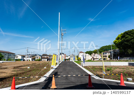 大規模な宅地造成区域 真ん中の道 東京都調布市佐須町5丁目 大規模な宅地造成区域 真ん中の道 東京都調布市佐須町5丁目 140599137